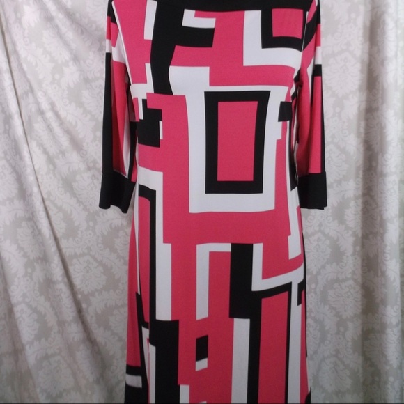 Brand New Emma&Michele Retro Color Block Dress M - Picture 4 of 8